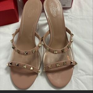Valentino Women's Blush Studded Sandals